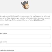 Mailchimp API Newsletter