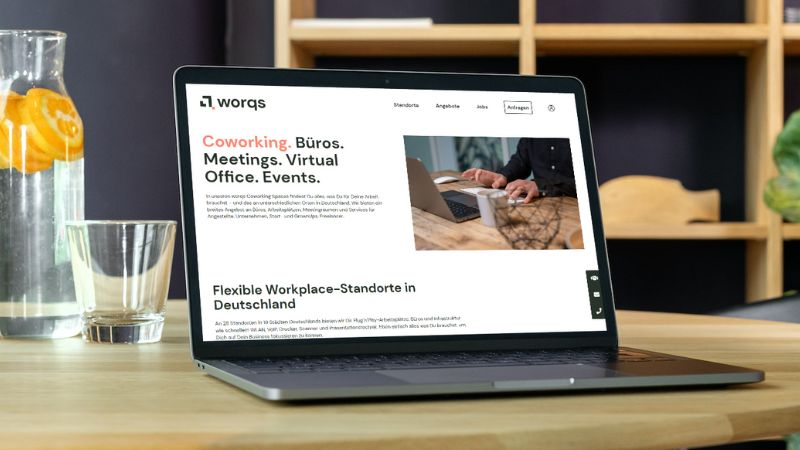 Komplettes Redesign (Website, Social Media, Newslettermarketing) für worqs Coworking