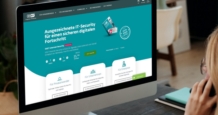 Webentwicklung für ESET Deutschland