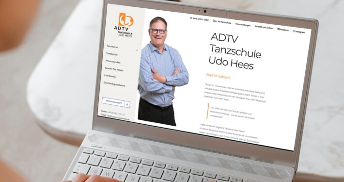 Webpräsenz und Print für ADTV Tanzschule Udo Hees