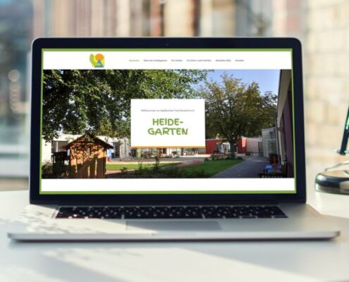 Website für das Familienzentrum Heidegarten