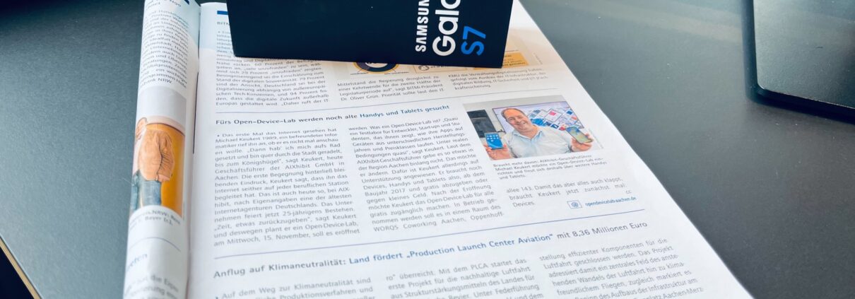 Open Device Lab Aachen IHK wirtschaftliche Nachrichten 11/2023