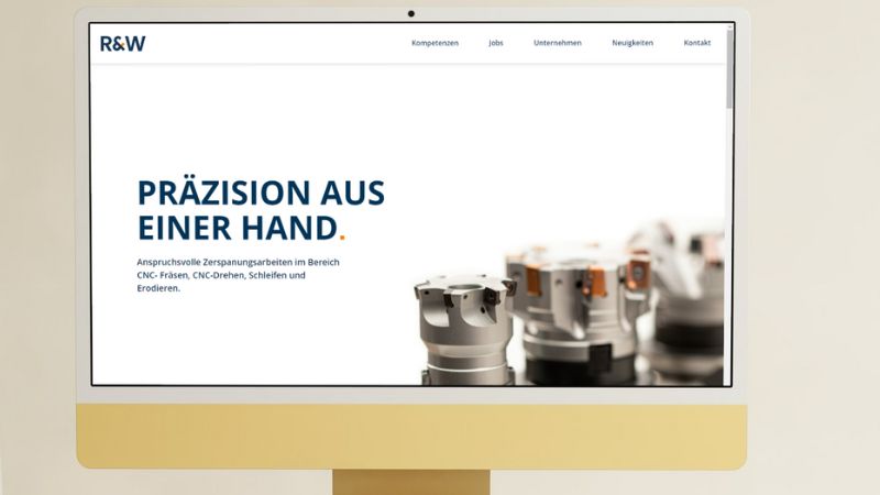 Social Recruiting, Website, E-Mail-Marketing und Beratung für R& Maschinenbau