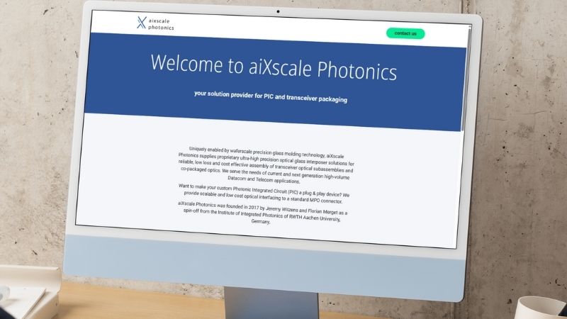 Website-Relaunch für aiXscale photonics