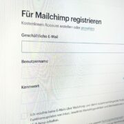 Mailchimp Account einrichten
