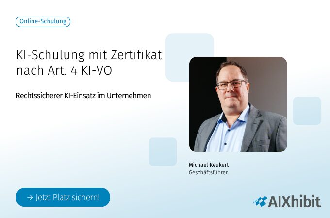 KI-Schulung nach Art. 4 KI-VO – Rechtssicherer KI-Einsatz im Unternehmen